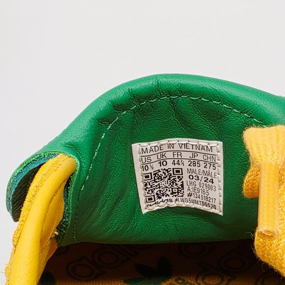 Adidas Samba LT Mens Sneaker Size 10.5 (Preloved Yellow Green IE9165 NWOB - Picture 8 of 9